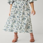 Smocked Waistband Maxi Skirt image number null