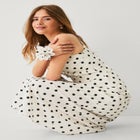 Sleeveless A-line Long Midi Dress With Flower Pin image number 0