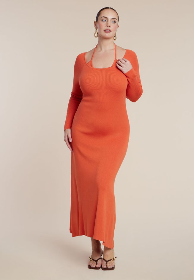 Sweater Dress W Strap image number 1