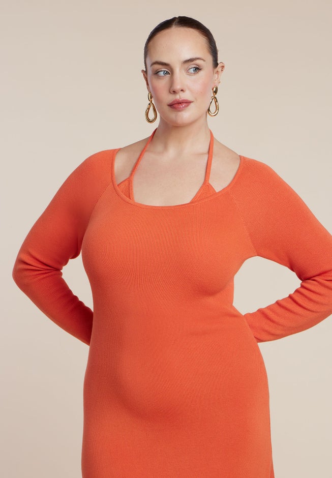 Sweater Dress W Strap image number 3