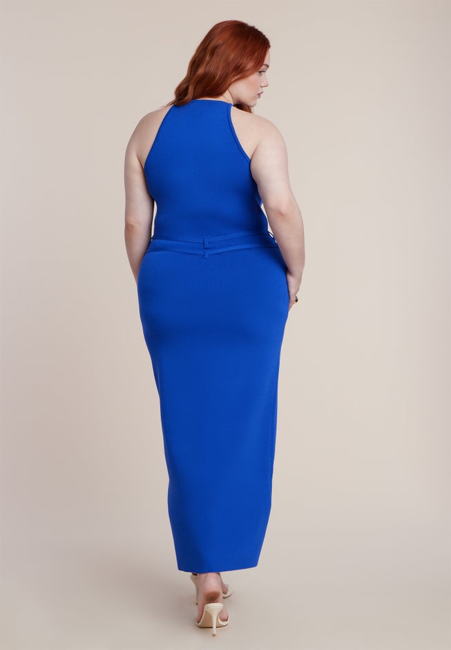 Belt Detail Sweater Dress image number 4