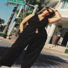 Drawstring Wide Leg Linen Pant image number null