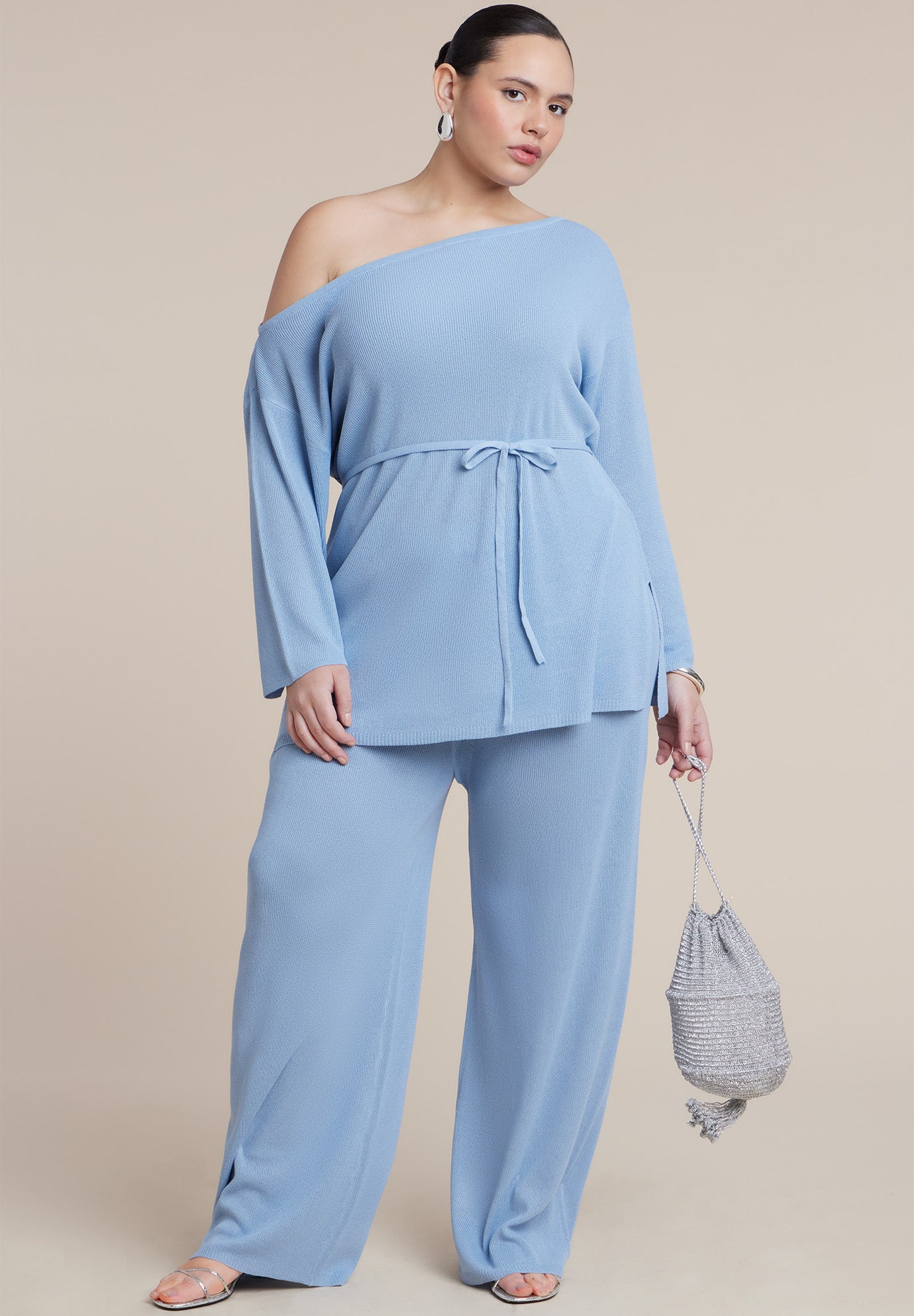 Semi Sheer Knit Pant image number 1