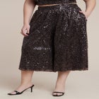 Sequin Pull On Wide Leg Culotte image number null
