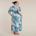 PatBO x ELOQUII Printed Mesh Maxi Dress image number null