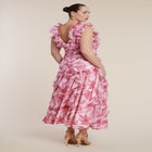 PatBO x ELOQUII Ruffle Detail Maxi Dress image number null