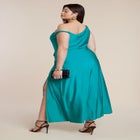 PatBO x ELOQUII Asym Neckline Maxi Dress image number null