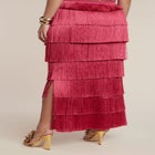 PatBO x ELOQUII Fringe Column Maxi Skirt image number null