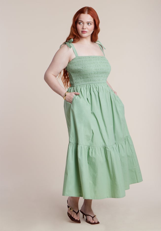 Smocked Bodice Maxi Dress image number 1