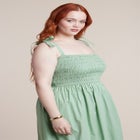 Smocked Bodice Maxi Dress image number null