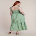 Smocked Bodice Maxi Dress image number null