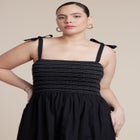 Smocked Bodice Maxi Dress image number null