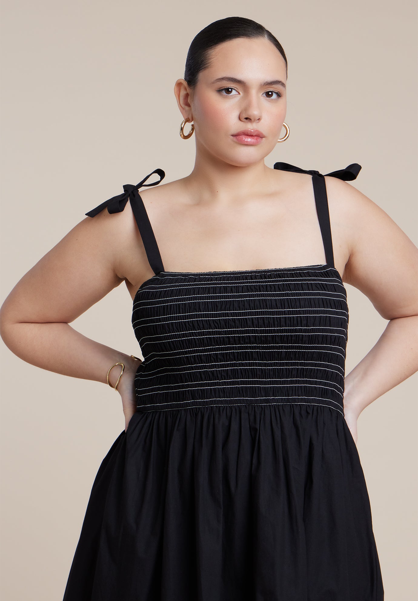 Smocked Bodice Maxi Dress image number 2