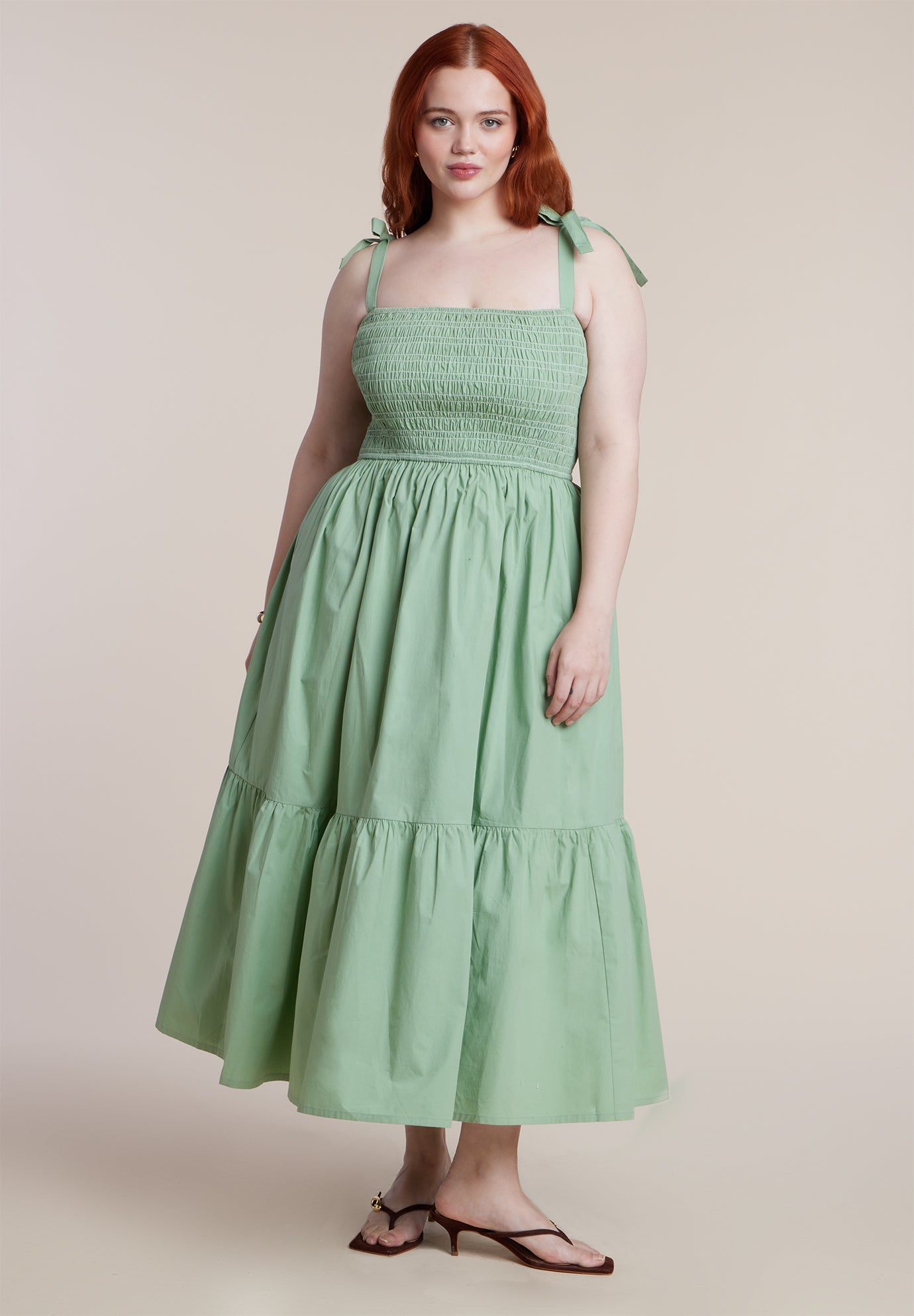 Smocked Bodice Maxi Dress image number 0