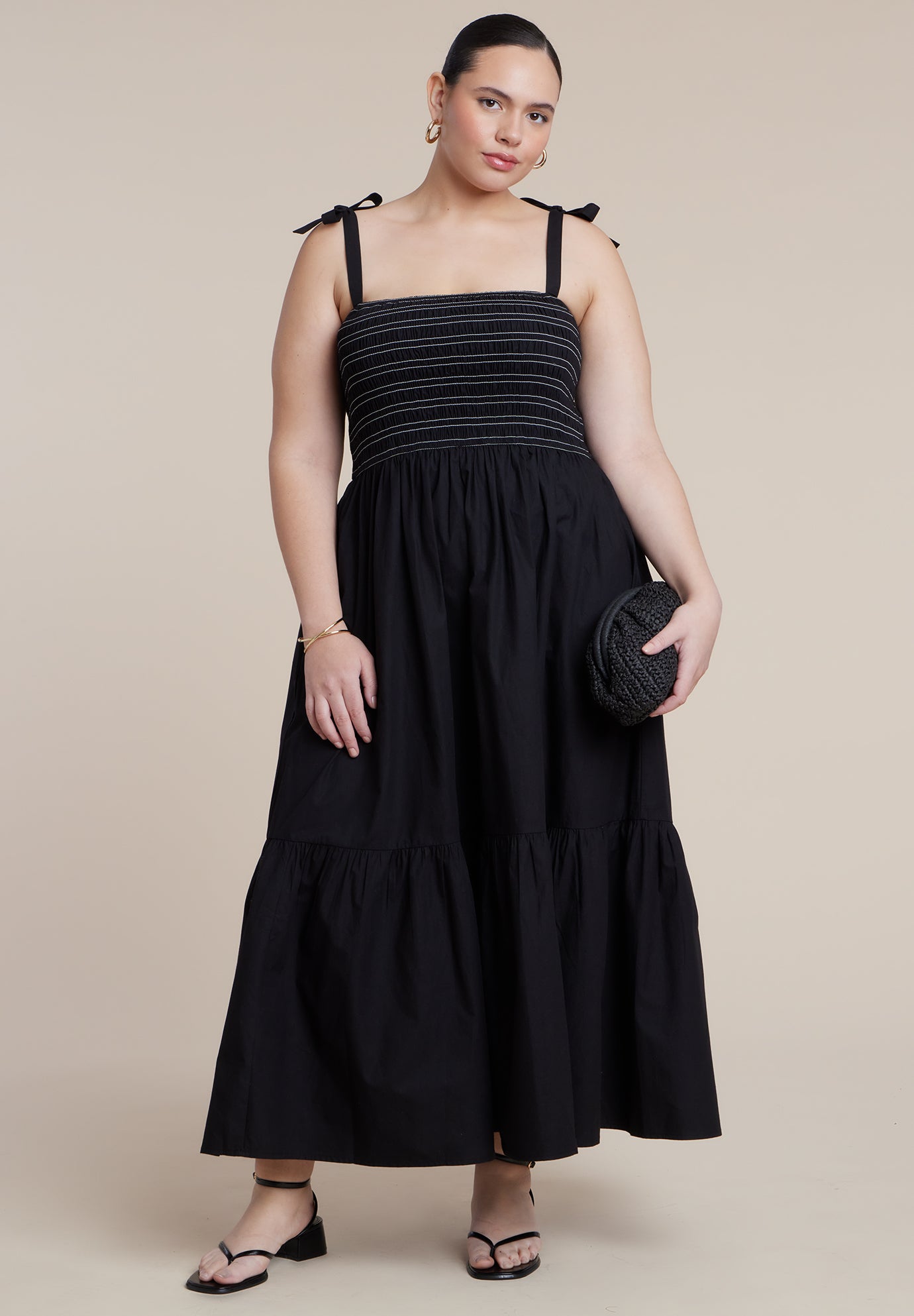 Smocked Bodice Maxi Dress image number 0