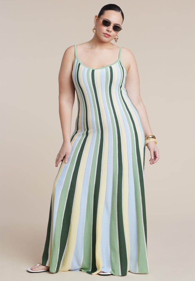 A-Line Sweater Dress image number 1