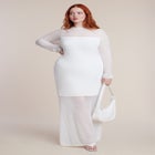 Delicate Stitch Sweater Dress image number null