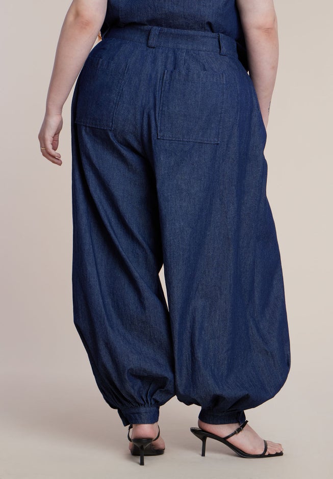 High Rise Chambray Trouser image number 2