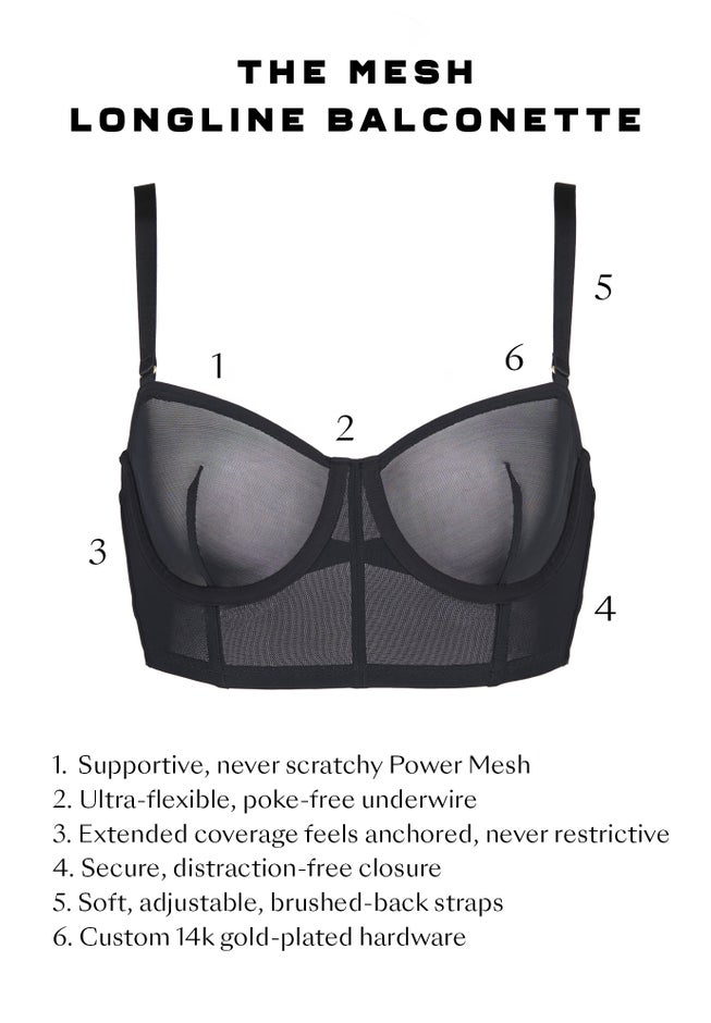 The Longline Bra - Mesh image number 6
