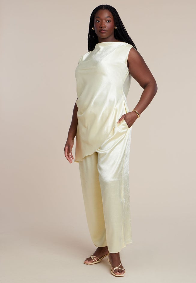 Pleat Detail Longline Top image number 3