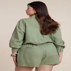 Waist Tie Linen Button Up Shirt image number null