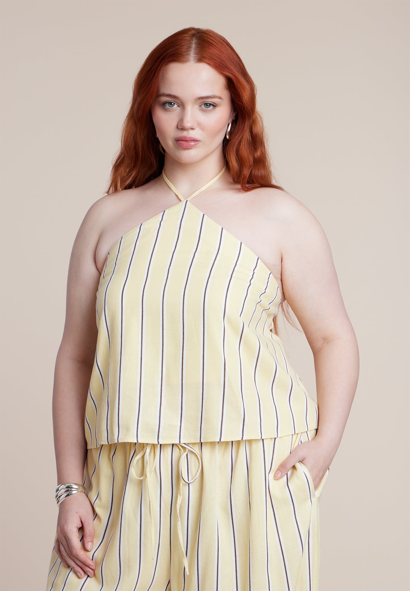 Linen Halter Top image number 2