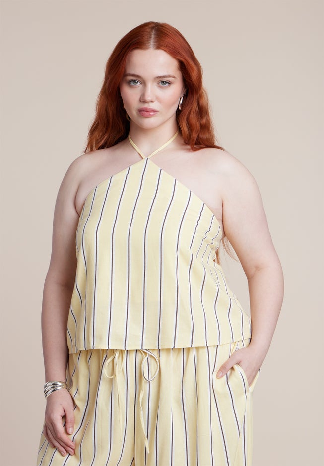 Linen Halter Top image number 2