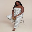 Sleeveless Linen Top With Foldover image number null