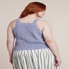 Open Stitch Racer Tank image number null