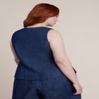 Chambray Zip Up Top image number null