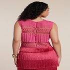 PatBO x ELOQUII Fringe Detail Crochet Top image number null