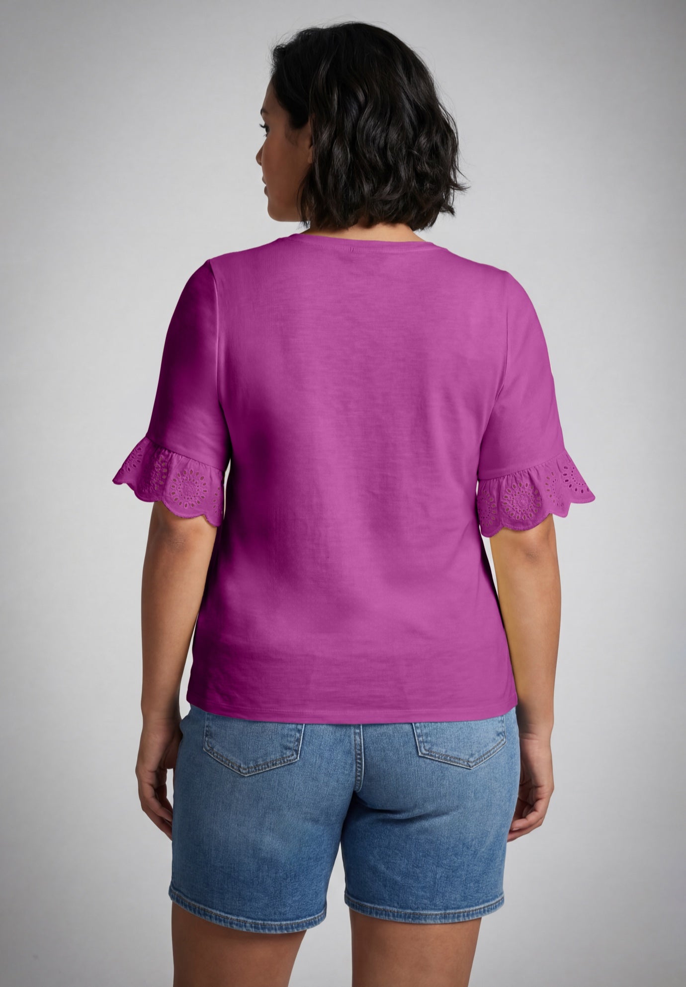 Eyelet Trim Top image number 1