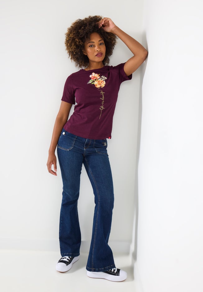 Cotton Slub Graphic Tee image number 1