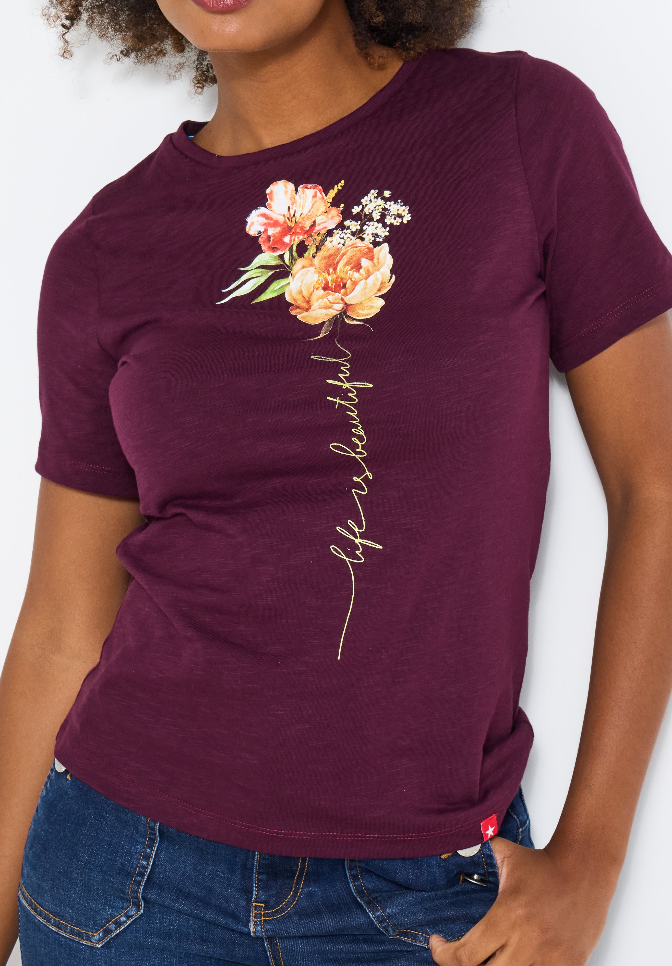 Cotton Slub Graphic Tee image number 2