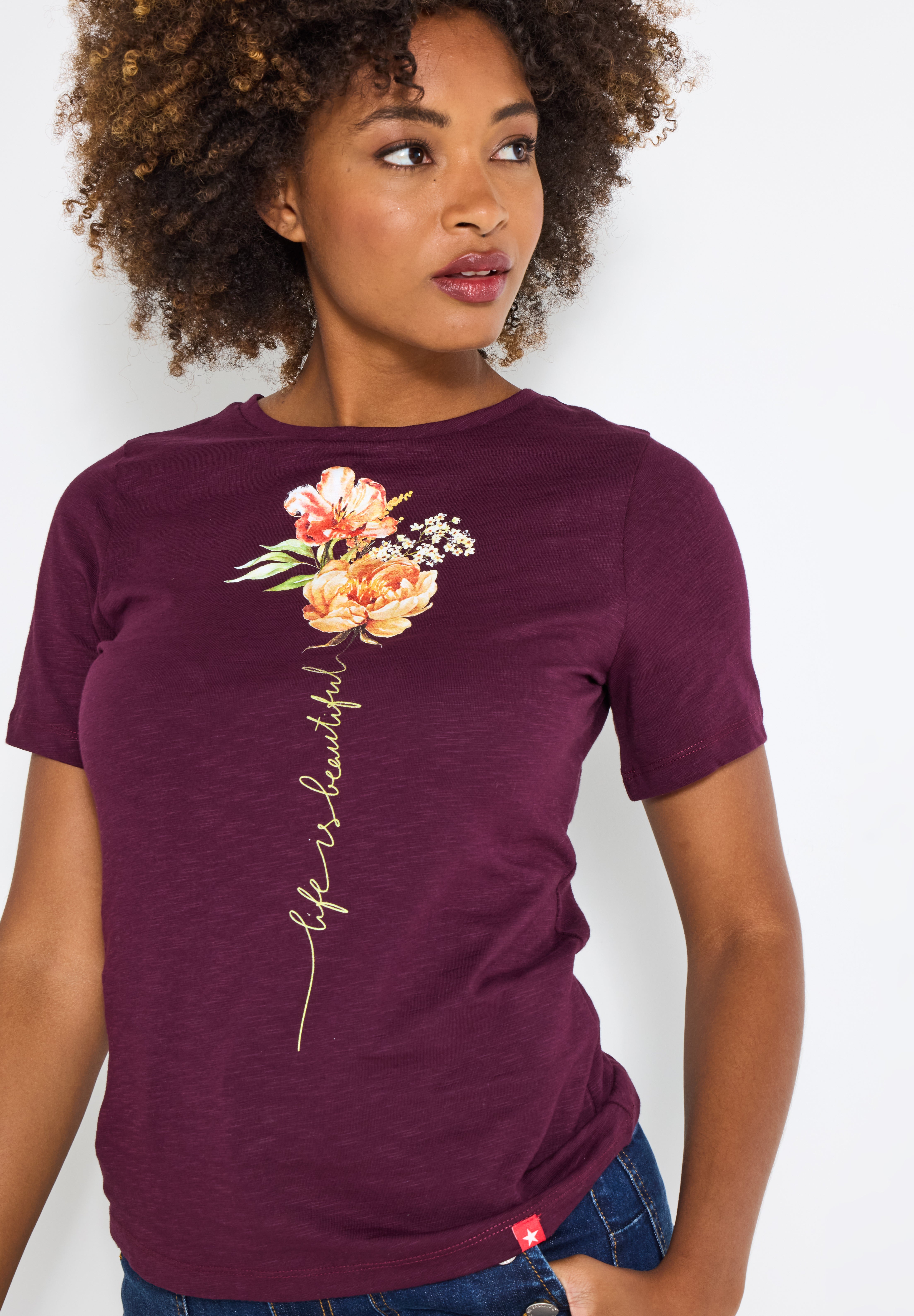 Cotton Slub Graphic Tee image number 0
