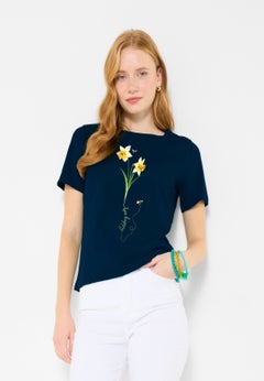 Cotton Slub Graphic Tee