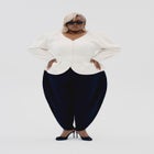 Crescent Moon Split-Leg Pant image number null