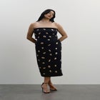 Embellished Column Midi Skirt image number null