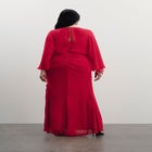 Sheer Draped Gown image number null