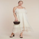 Crochet Knit Maxi Dress image number null