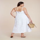 A-Line Denim Midi Dress image number null