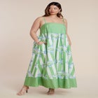Printed Relaxed Maxi Dress image number null