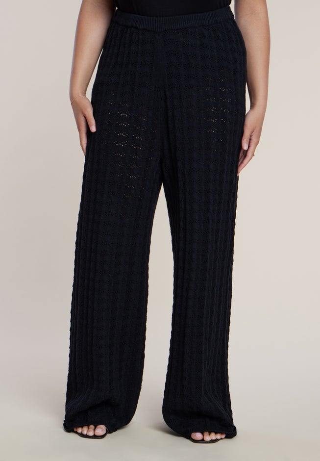 Pointelle Stitch Sweater Pant image number 1