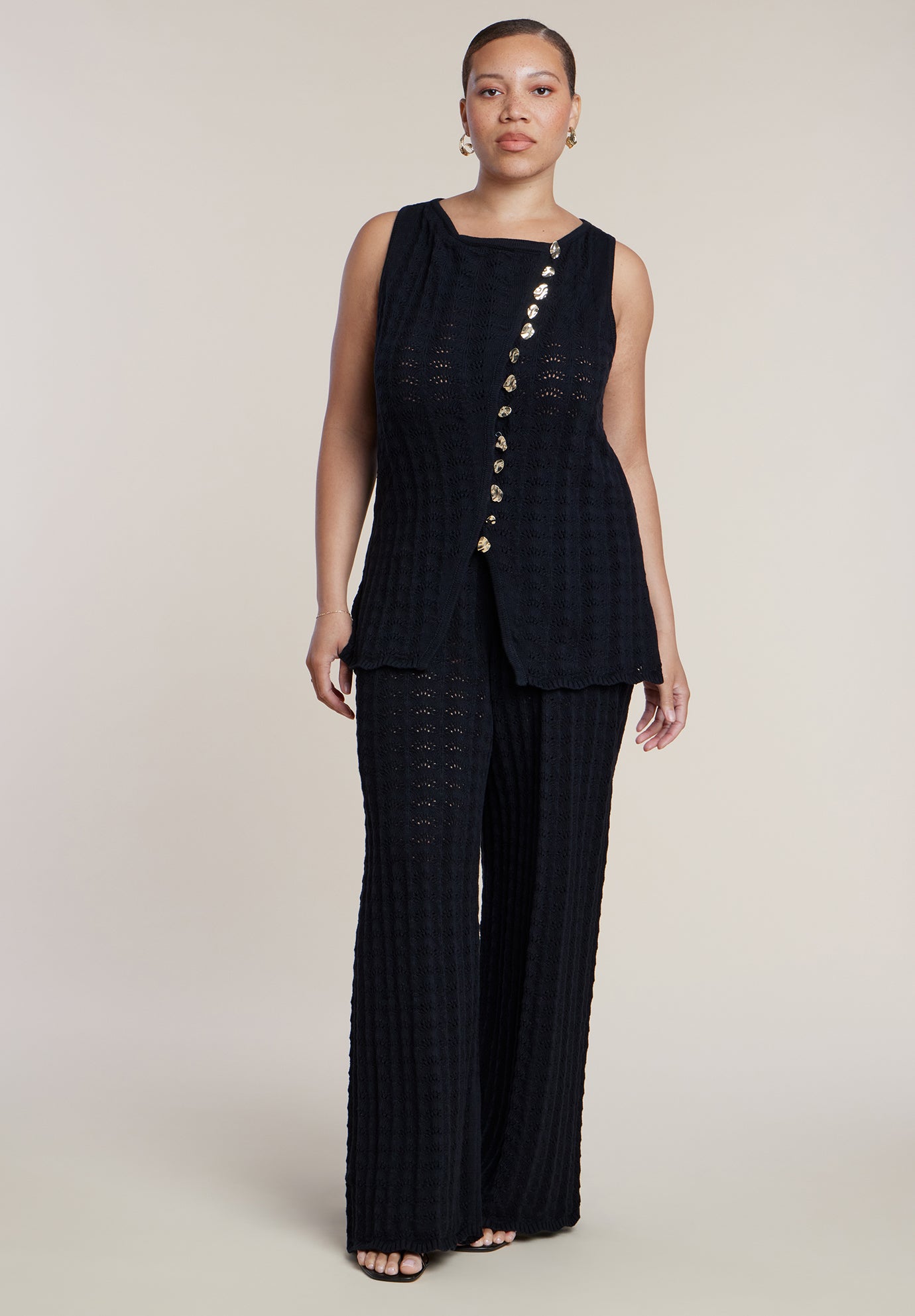Pointelle Stitch Sweater Pant image number 0