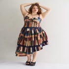 Bustier Drop Waist Midi Dress image number null