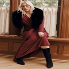 Tie-Waist Knit Maxi Dress image number 4