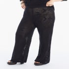 Straight-Leg Jacquard Knit Pant image number null