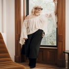 Pleated Wide-Leg Culottes image number 2