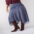 Asymmetric Printed Skirt image number 1