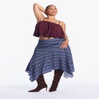 Asymmetric Printed Skirt image number 0